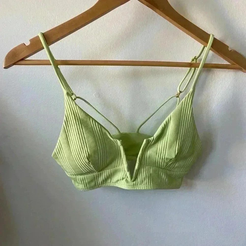 L*space siren bikini top green size s and xs